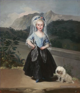 goya Tableau Peinture - Portrait de Maria Teresa de Borbon et Vallabriga Francisco de Goya